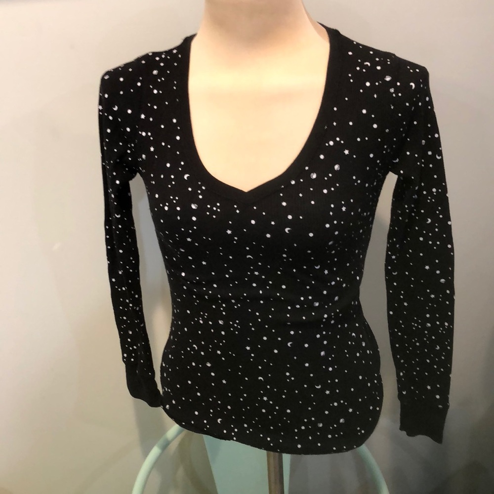 Old Navy long sleeve waffle cosmic shirt